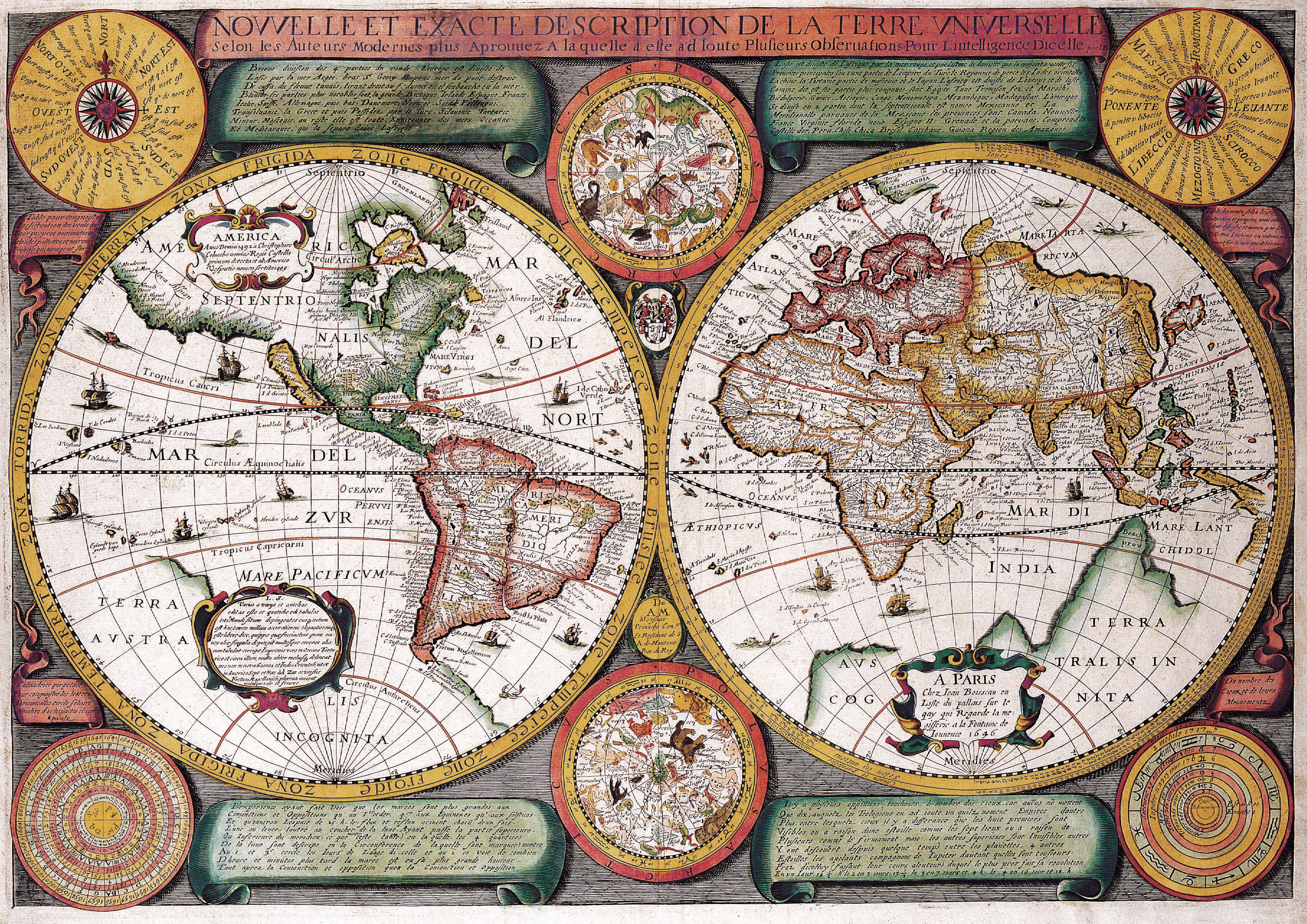This meme is a humorous image of a world map with a red line drawn across it, dividing the world into two halves. The text "MAGA" is written in bold, red letters across the top of the map, and the caption below the image reads "The world's greatest nation".